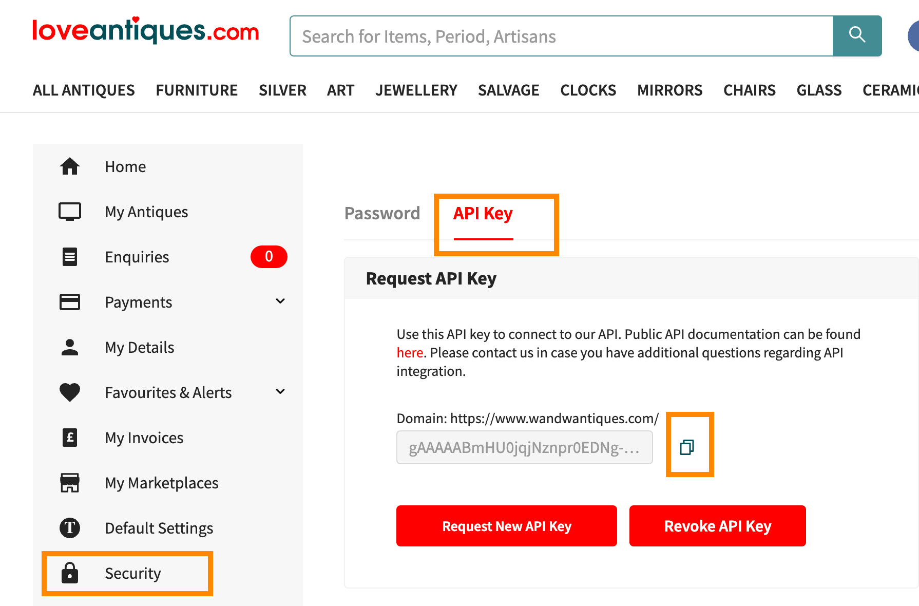 LA API Key