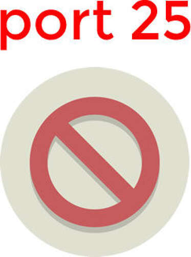 How to check if port 25 is being blocked